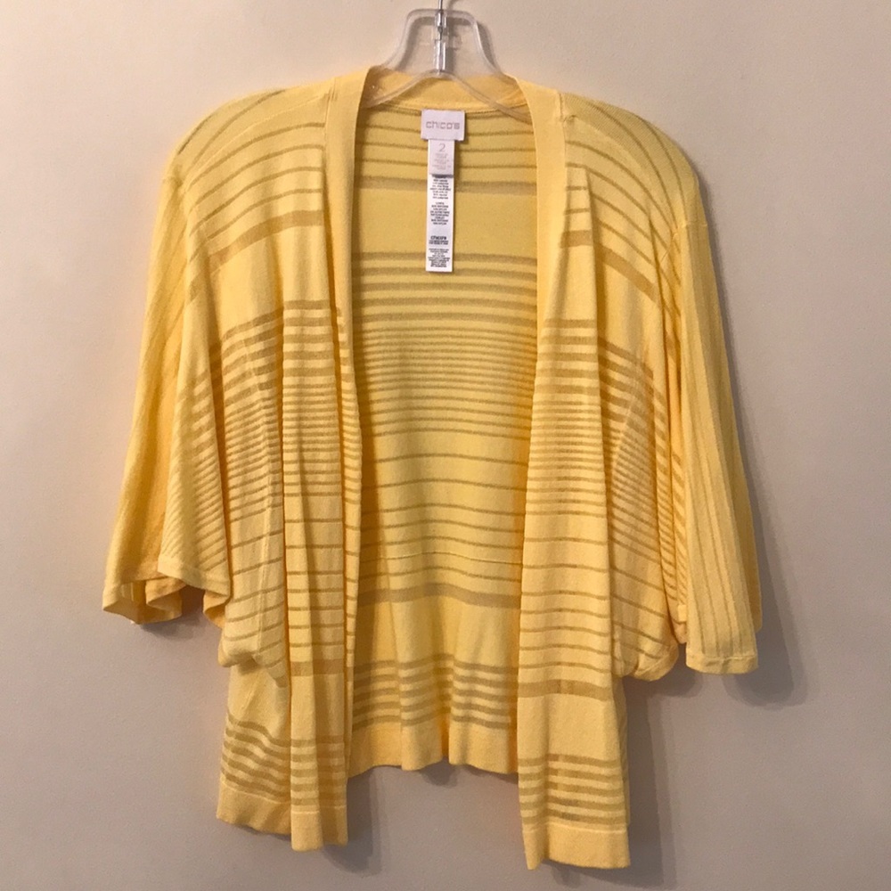 Chico Open Front Sweater Cardigan Size 2/L